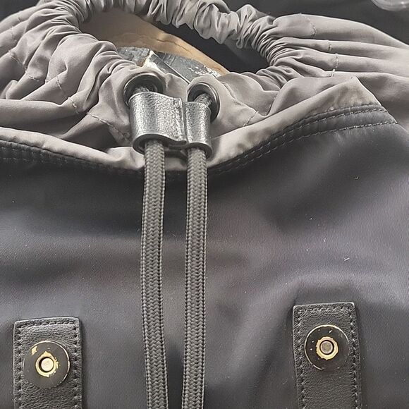 MioMojo Orlando VEGAN Black Leather Backpack -  Minimalist, Nylon, Recycled main image 5